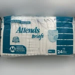 Vintage Attends Briefs Adult Diapers Easy Fit Tapes 24CT Medium New Sealed. Fixed Price $124.99.