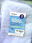 Improvia Underpads Soft Washable Reusable 18 X 24 (pack 3 ) Bed New. Fixed Price $19.99.