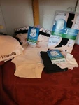 Gerber Organics Baby Soft 11 Piece Princess Newborn 3 Burp,,hats,onesies 2PANT. Fixed Price $21.50.