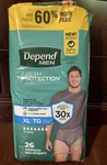 Depend Fresh Protection Adult Incontinence Underwear For Men, Xl, Disheveled. Fixed Price $19.99.
