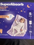 &up Overnight Size 5 (100 Diapers) Disposable. Fixed Price $49.99.