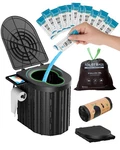 Camping Portable Toilet With Urine Gel And Leak Proof Bags Adults Kids. Fixed Price $59.99.