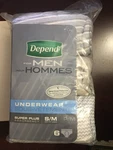 2009 Depend Underwear For Men Super Plus Small/medium 6 Count Patterned. Fixed Price $59.99.