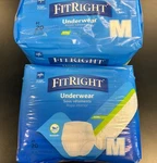 Lot Of 2 Medline Fitright Underwear Md Incontinence Briefs Extra Absorbency. Fixed Price $24.99.