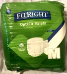 Briefs/diaper W/tabs, Medline Fitright Optifit Medium Men/women, 32-44", 20 Pak. Fixed Price $14.98.