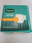 Depend Incontinence Protection With Tabs Maximum Absorbency Unisex Large 16. Fixed Price $14.99.