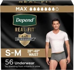 Depend Real Fit Adult Diapers, Incontinence Underwear For Men, Disposable,. Fixed Price $69.97.
