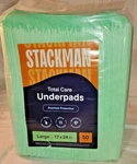 Stackman Total Care Underpads 17X24 Large Premium Protection 50 Count. Fixed Price $19.99.