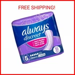 Always Discreet Adult Incontinence & Postpartum Pads For Women, Size 5, Heavy Ab. Fixed Price $36.94.
