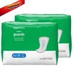 Amazon Basics Men's Incontinence Guards, Maximum Absorbency, 104 Count, White. Fixed Price $34.07.