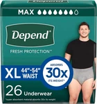Incontinence Underwear Men Xl 26 Ct Maximum Absorbency Disposable Pull Up. Fixed Price $36.95.