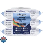 Squatty Potty Flushable - 3 Pack (150 Total Wipes) 99% Water And Plan. Fixed Price $27.99.