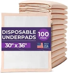 Premium Disposable Chucks Underpads 100 Count, 30" X 36" - Highly Absorbent Bed. Fixed Price $133.66.