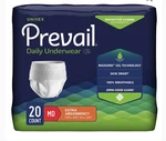 Prevail Daily Unisex Incontinence Underwear 80 Ct Medium Xtra Absorbency. Fixed Price $34.00.