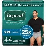 Depend Fresh Protection Incontinence Underwear For Men Xx Large 44 Count. Fixed Price $61.19.