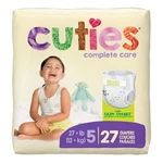 Cuties Complete Care Baby Diapers Unisex Size 5 27+ Pounds Disposable 108. Fixed Price $48.54.