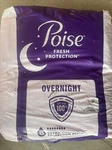 Poise Incontinence Pads For Women, 8 Drop, Overnight Absorbency, Extra-cover. E4. Fixed Price $24.99.