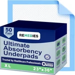 Remedies - Bed Pads Disposable Adults, Seniors, Kids & Puppy. Fixed Price $25.99.
