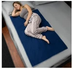 Inspire Waterproof Mattress Pad, Dark Navy Blue Hide Stains Extra Large 34"X54". Fixed Price $12.00.