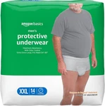 Amazon Basics Incontinence Underwear For Men, Maximum 2X-LARGE, White. Fixed Price $19.27.