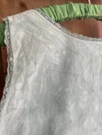 Antique French Woman Underwear Lace Nightshirt Linen Cotton Tye & Dye C1900. Fixed Price $102.00.