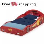 Toddler Bed Boys Disney Pixar Cars Lightning Mcqueen Plastic Race Kid Child. Fixed Price $50.95.