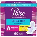 Poise Ultra Thin Incontinence & Postpartum Pads With Wings For Bladder Leaks,.... Fixed Price $32.24.