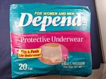 Vintage 1998 Depend Fitted Disposable Protective Underwear Small/medium 20 Count. Fixed Price $22.00.