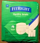 Medline Fitright Briefs (fitultramdz) 20 Count. Fixed Price $8.99.