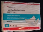Cardinalhealth 66033 Quilted Heavy Absorbency Adult Disposable Briefs M 12 Ct. Fixed Price $9.99.
