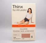 Thinx Reusable Period Underwear, Size Small, Light Absorbency, Brown/beige Color. Fixed Price $10.99.