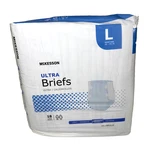 Mckesson Ultra Briefs Underwear Large W/ Tabs Heavy Absorbency Odor Control New. Fixed Price $10.50.