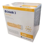 *200-PIECES* Owen Mumford Unistik Normal 23G X 1.8MM Lancet Yellow AT1004. Fixed Price $34.00.