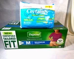 106 Sm/m & Med Adult Disposable Undewear, Diapers Women, High Absorbency. Fixed Price $47.00.