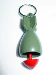 Da Bomb Design Green Guardian Bell Motorcycle Ride Protection Key Ring. Fixed Price $21.91.