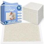 Jool Baby Disposable Changing Pad Liners For (50 Count) Ultra-absorbent Pee. Fixed Price $41.99.