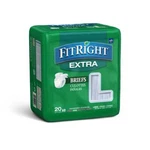 Medline Fitright Large, Extra Adult Briefs - 80 Ct New Sealed Discreet. Fixed Price $26.59.