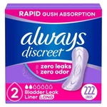 Always Discreet Incontinence Panty Liners, Drop Absorb, Long Length, 222 Count. Fixed Price $37.88.