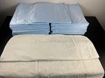 Western Textile 34" 36" Reusable Blue Broadcloth Mattress Underpad (24 Pack). Fixed Price $75.59.