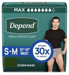 Depend Men 38 Count Small Medium Incontinence Underwear Maximum. Fixed Price $25.99.