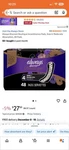 Always Discreet Boutique Size MODERATE-48 Pads. Fixed Price $21.99.