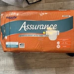 Assurance Unisex Stretch Brief With Tabs, L/xl, 32 Count New Ultimate Absorbency. Fixed Price $22.00.