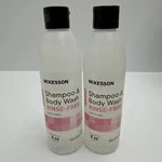 Mckesson Rinse-free Shampoo & Body Wash Unisex Light Floral Scent 8 Oz. 2 Ct. Fixed Price $19.90.