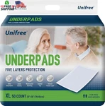 Unifree Disposable Underpads, Bed Incontinence Pad, Super Absorbent, 50. Fixed Price $41.67.