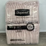 Women's Small Depend Fresh Protection Underwear Maximum Absorbency 40 Count. Fixed Price $32.00.