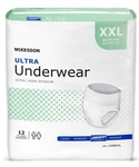 Mckesson Ultra Underwear, Incontinence, Heavy Absorbency, Xxl 12 Count. Fixed Price $9.00.