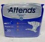 Attends Advanced Incontinence Briefs - Regular Size Severe DDC25 (20 Count). Fixed Price $5.39.
