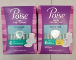 Boxes Of 66: Poise Ultra Thin Pads + Wings *#3 Light Absorbency* (B1P2A-3865). Fixed Price $29.99.