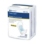 Surecare Bladder Control Pad, 12-1/2 Inch Length, Heavy Absorbency, Bag Of 16. Fixed Price $16.34.