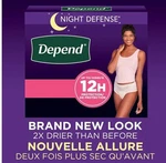 Depends Women's Night Defense, Large, 56 Count. Fixed Price $29.00.